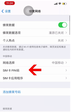 宁乡苹果14维修网分享如何给iPhone14的SIM卡设置密码 